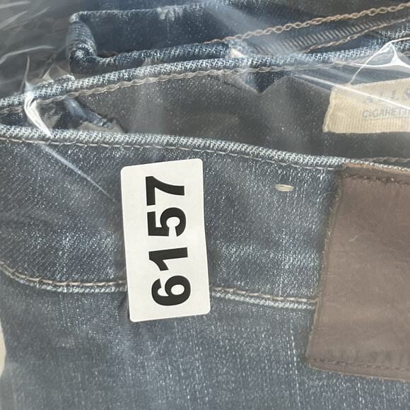 Allsaints Cigarette Skinny Jeans Mens 32x31 Blue Dark Wash Button Fly Stretch - Picture 15 of 15